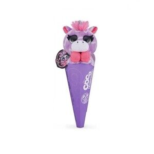 Zuru Coco Surprise Cones ZIGGY Plush Toy Neon Purple Unicorn New